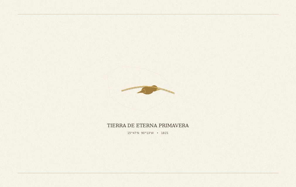 Reverso de la tarjeta: un quetzal en vuelo, Tierra de Eterna Primavera